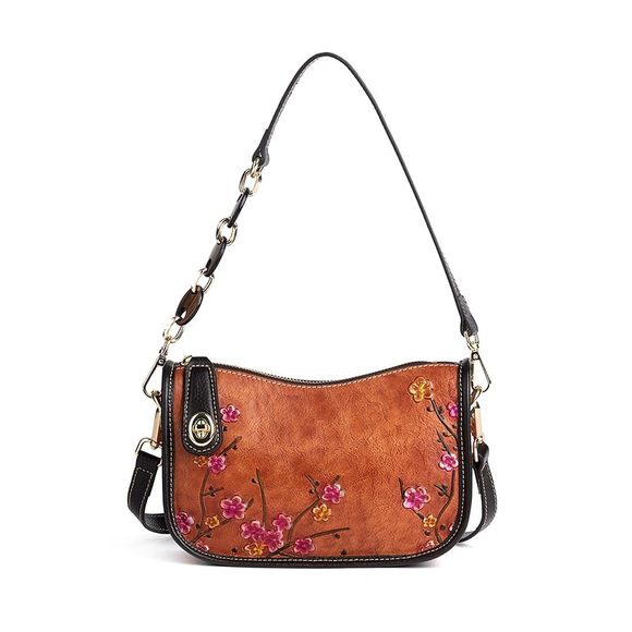 Genuine Leather Shoulder Bag Vintage Cowhide Leather Crossbody XD - Picture 1 of 7